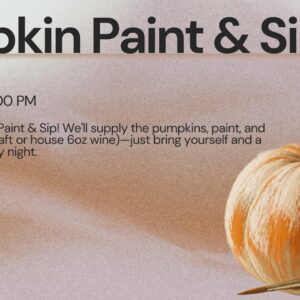 Pumpkin Paint & Sip